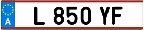 Trailer License Plate